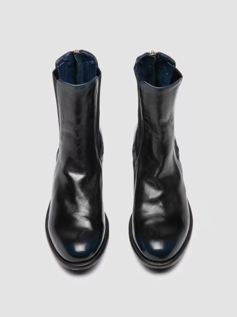Officine Creative Boots & Booties>LIS 003 - Blue Leather Chelsea Boots NAVYTONE/SUPERNERO                                