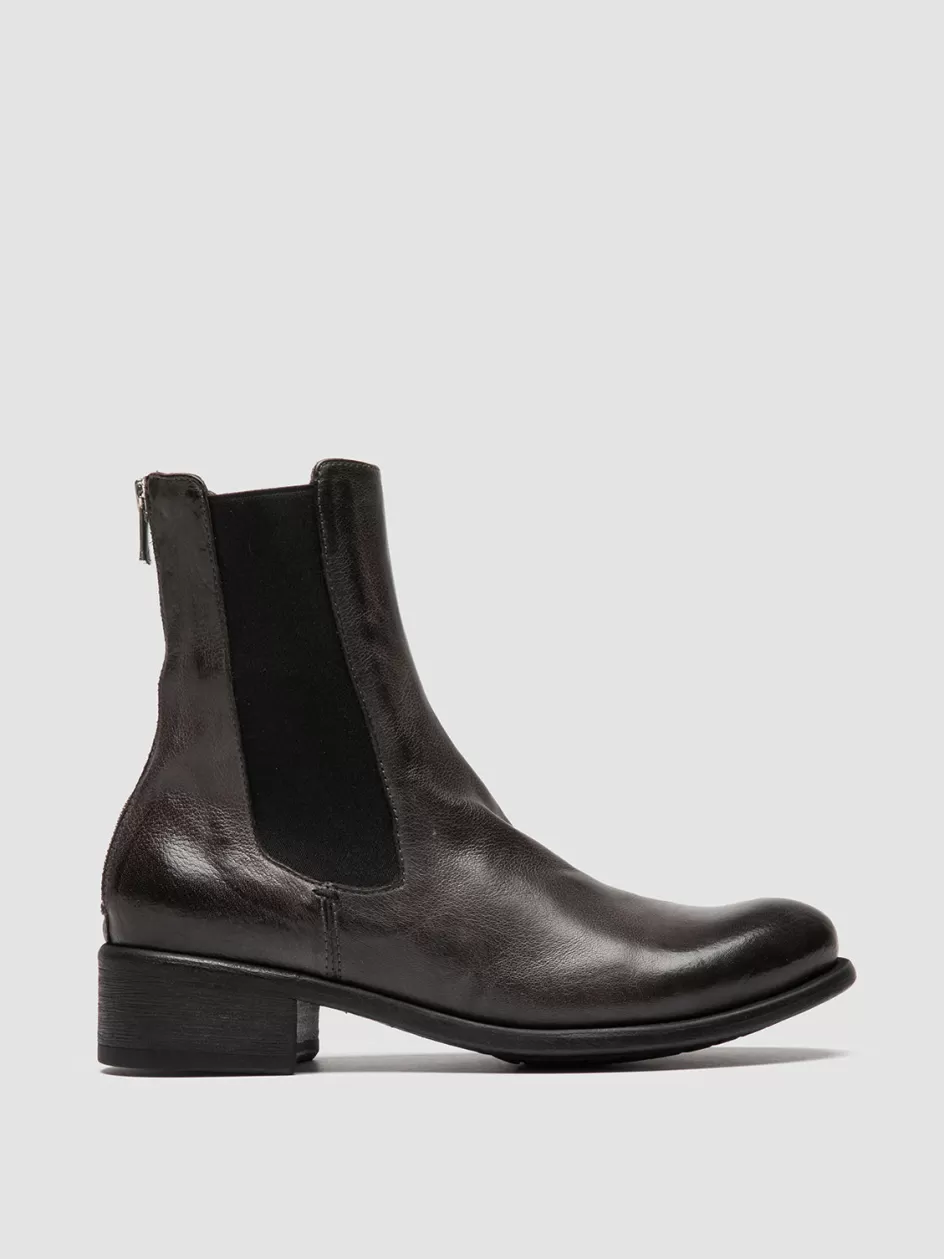 Officine Creative Boots & Booties>LIS 003 - Grey Leather Chelsea Boots MAGNETE                                           