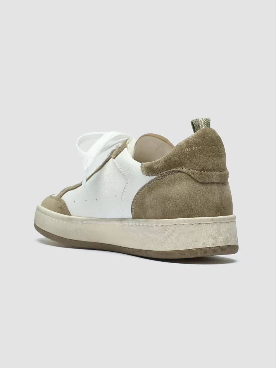 magic_101__white_leather_and_suede_low_top_sneakers_103637.webp Officine Creative Sustainable Sneakers | Sneakers>MAGIC 101 - White Leather And Suede Low Top Sneakers WHITE/TAUPE
