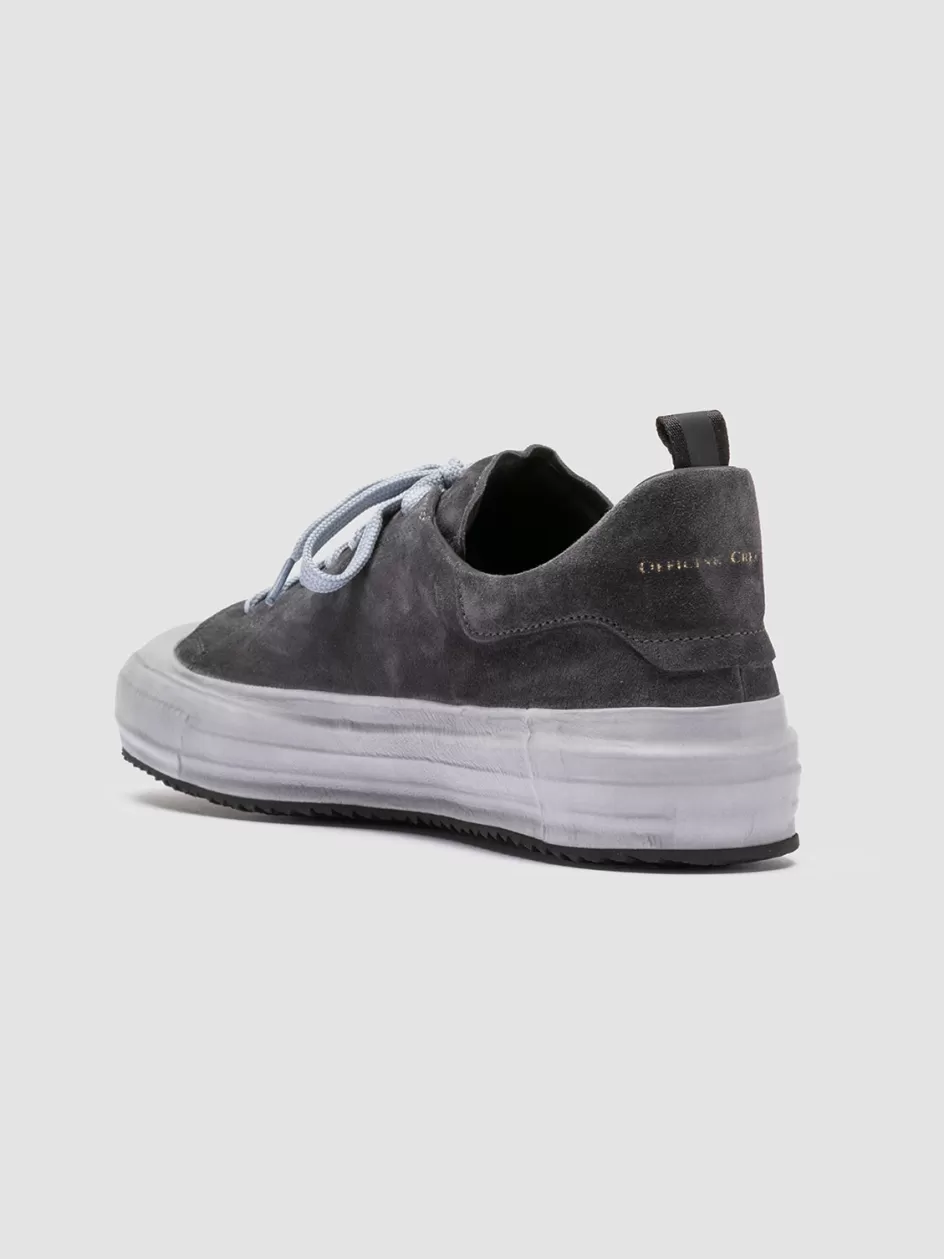 mes_009__grey_leather_and_suede_low_top_sneakers_97374.webp Officine Creative Suede Selection | Sneakers>MES 009 - Grey Leather And Suede Low Top Sneakers AVION