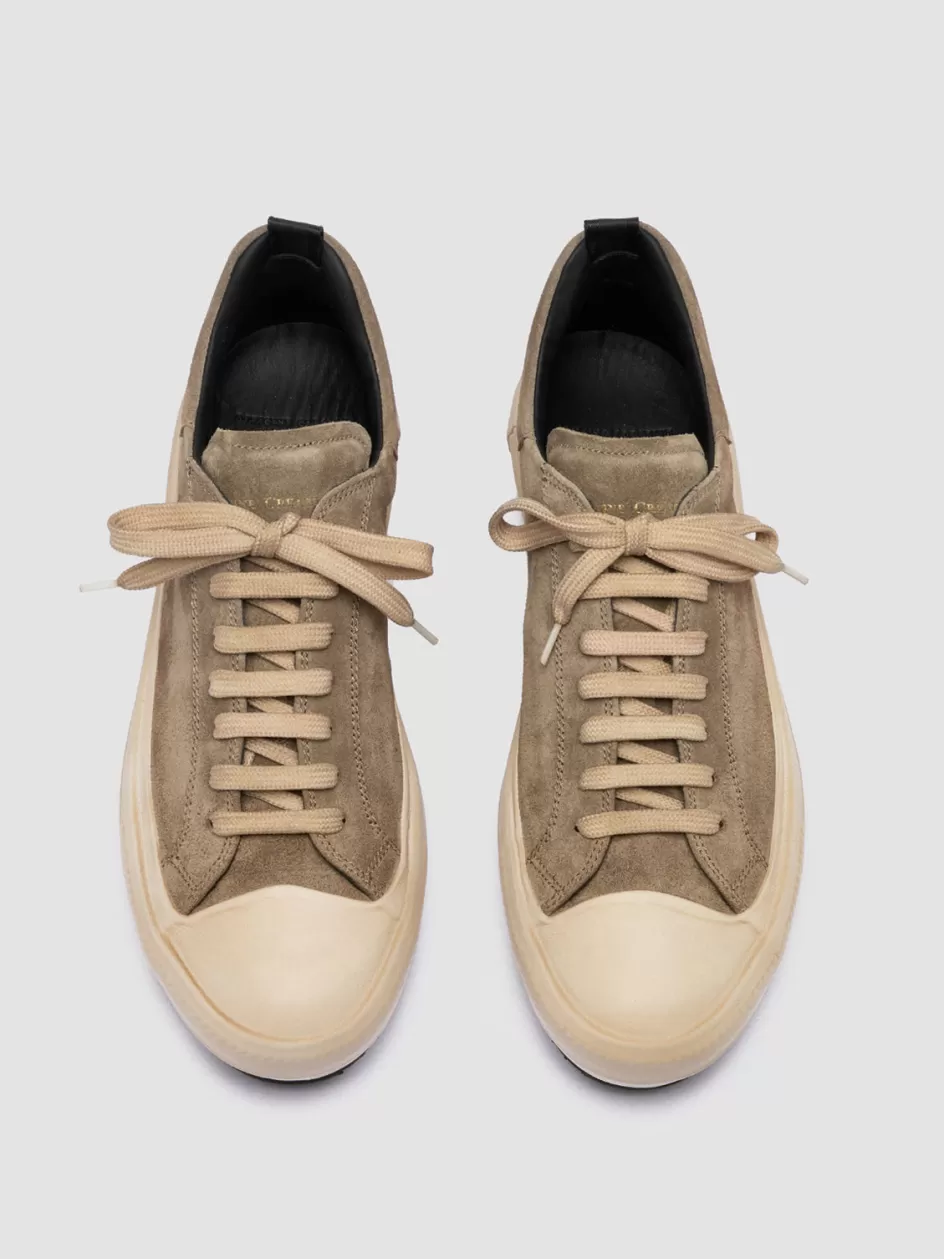Officine Creative Suede Selection | Sneakers>MES 009 - Leather And Suede Low Top Sneakers TAUPE