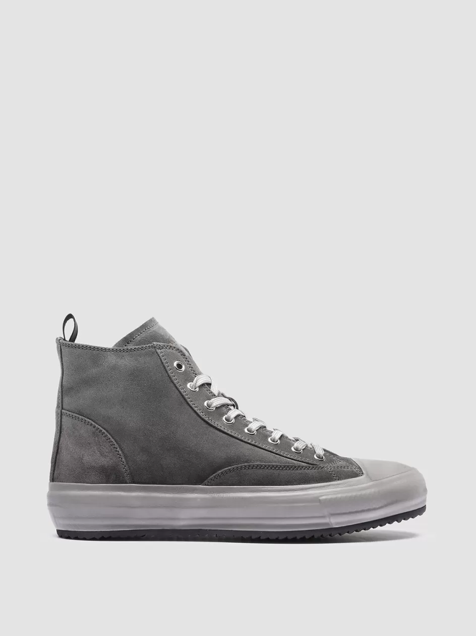 Officine Creative Sneakers>MES 011 - Suede High Top Sneakers GREY