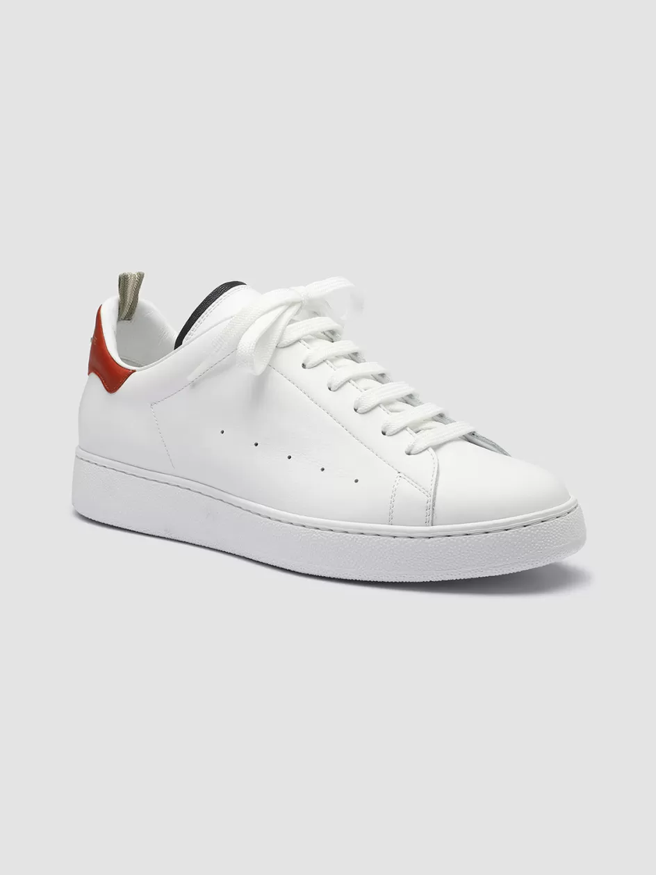 mower_005__white_leather_sneakers_100433.webp Officine Creative Sneakers>MOWER 005 - White Leather Sneakers BIANCO/BLUPRINT/RUST