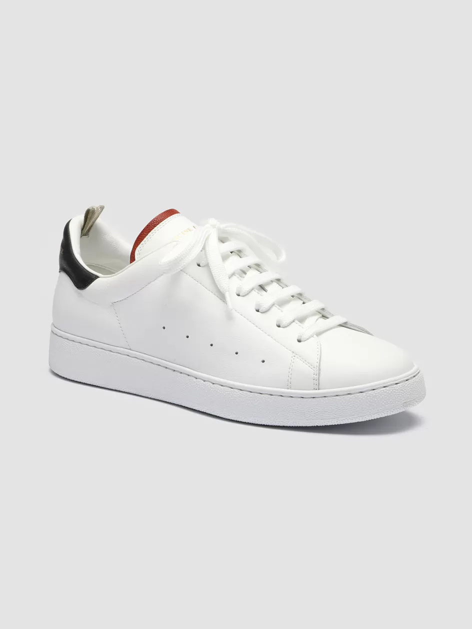 mower_005__white_leather_sneakers_100440.webp Officine Creative Sneakers>MOWER 005 - White Leather Sneakers WHITE/RUST/BLUPRINT