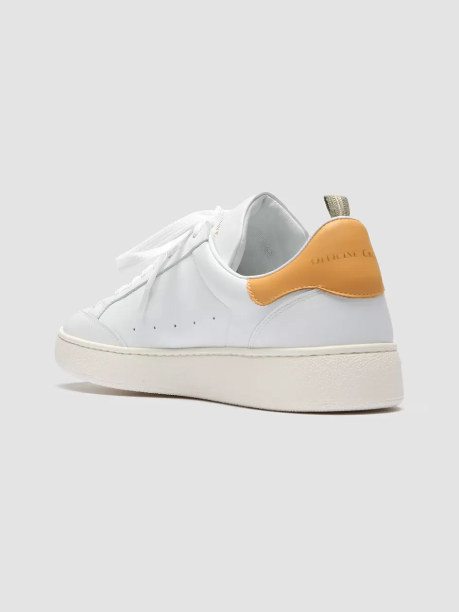 mower_007__white_leather_sneakers_100405.webp Officine Creative Sneakers>MOWER 007 - White Leather Sneakers WHITE/HONEY