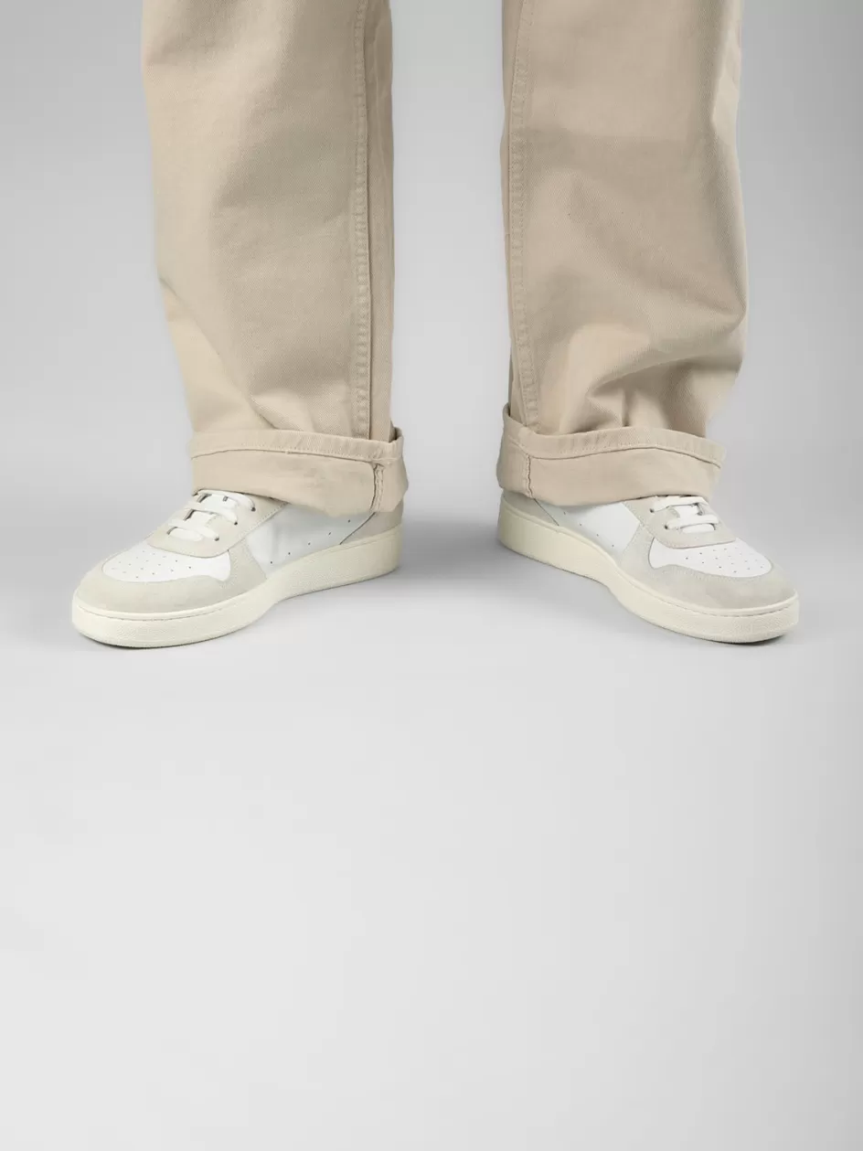mower_008__white_leather_and_suede_sneakers_100387.webp Officine Creative Sneakers>MOWER 008 - Leather And Suede Sneakers WHITE