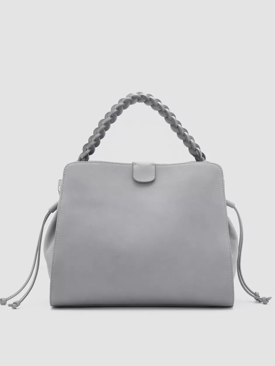 Officine Creative Bags>NOLITA WOVEN 215 - Leather Handle Bag GREY