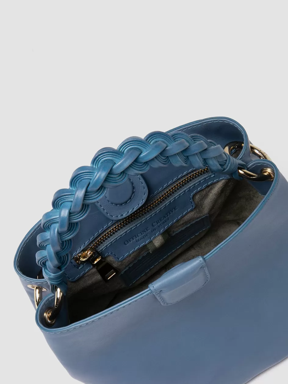 nolita_woven_227__blue_leather_crossbody_bag_104185.webp Officine Creative Icons | Bags>NOLITA WOVEN 227 - Leather Crossbody Bag BLUE