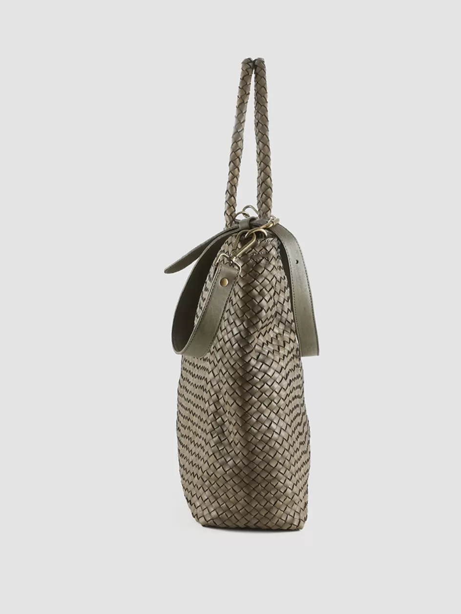 oc_class_35_woven__green_woven_leather_shoulder_bag_103468.webp Officine Creative Woven Leather Selection | Icons>OC CLASS 35 Woven - Green Woven Leather Shoulder Bag DEPHTS