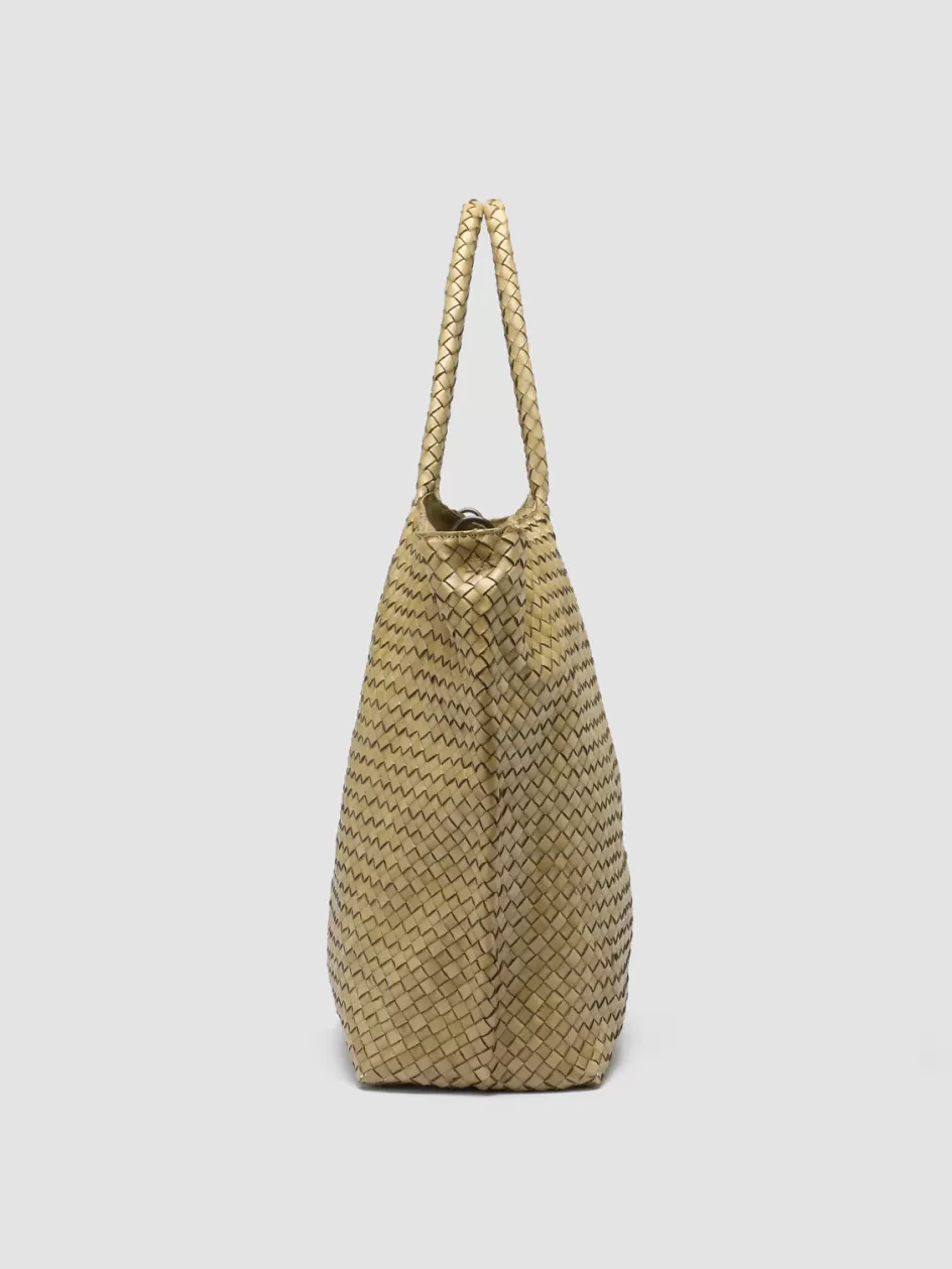 oc_class_3__green_woven_leather_shoulder_bag_103497.webp Officine Creative Woven Leather Selection | Bags>OC CLASS 3 - Green Woven Leather Shoulder Bag FIR GREEN