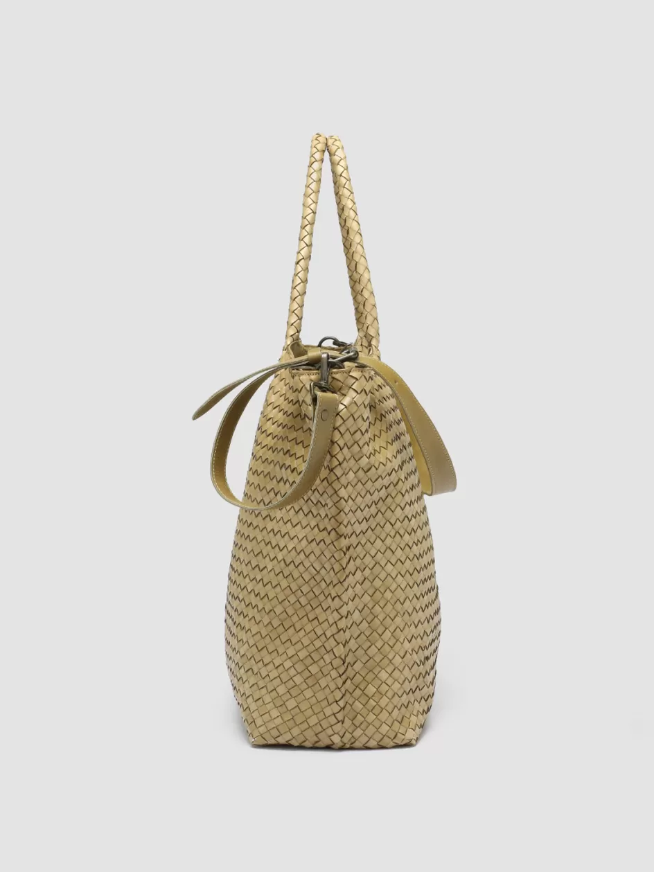 oc_class_3__green_woven_leather_shoulder_bag_103499.webp Officine Creative Woven Leather Selection | Bags>OC CLASS 3 - Green Woven Leather Shoulder Bag FIR GREEN
