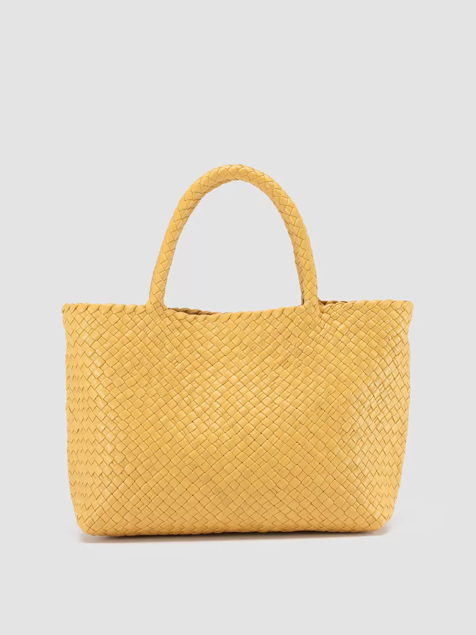 Officine Creative Bags>OC CLASS 48 - Leather Tote Bag YELLOW