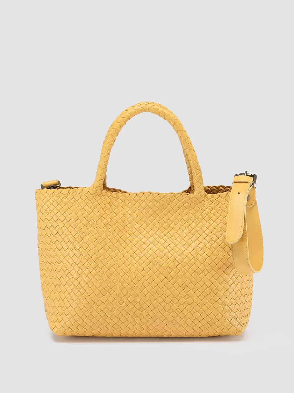 Officine Creative Bags>OC CLASS 48 - Leather Tote Bag YELLOW