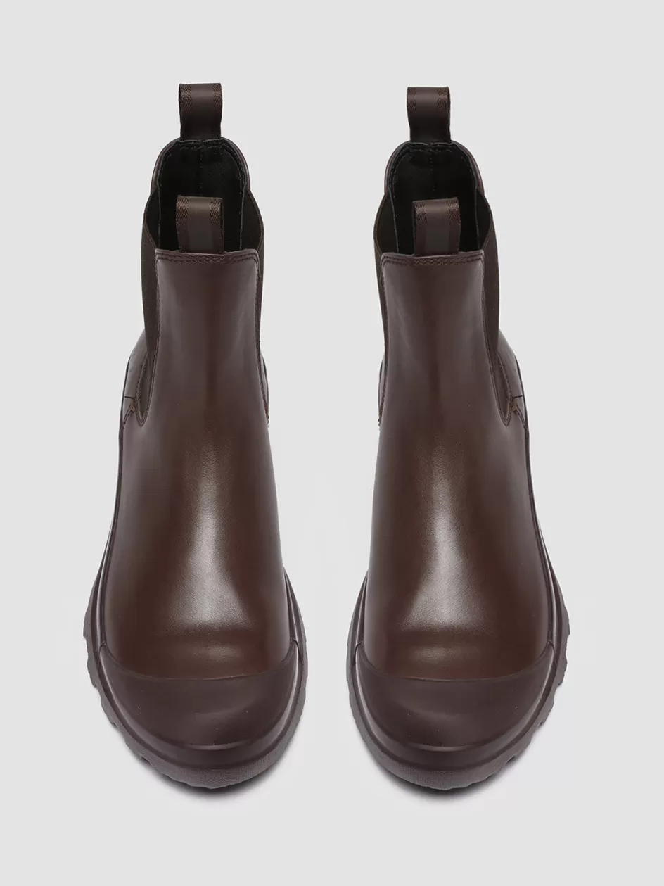 Officine Creative Boots & Booties>PALLET 107 - Leather Chelsea Boots BURGUNDY