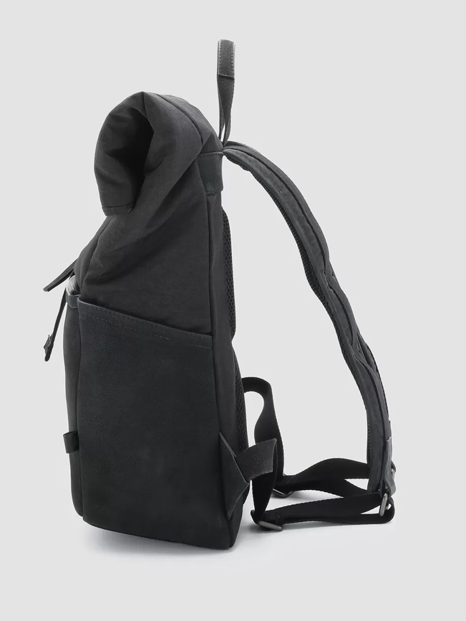 pilot_001__black_nubuck__nylon_backpack_100186.webp Officine Creative Backpacks | Backpacks>PILOT 001 - Nubuck & Nylon Backpack BLACK