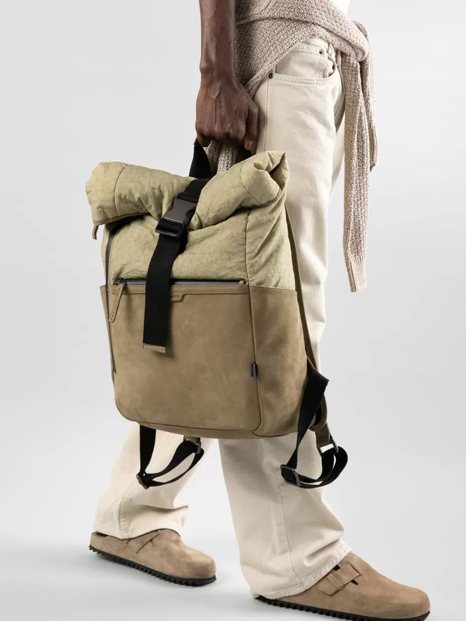 pilot_001__black_nubuck__nylon_backpack_100187.webp Officine Creative Backpacks | Backpacks>PILOT 001 - Nubuck & Nylon Backpack BLACK