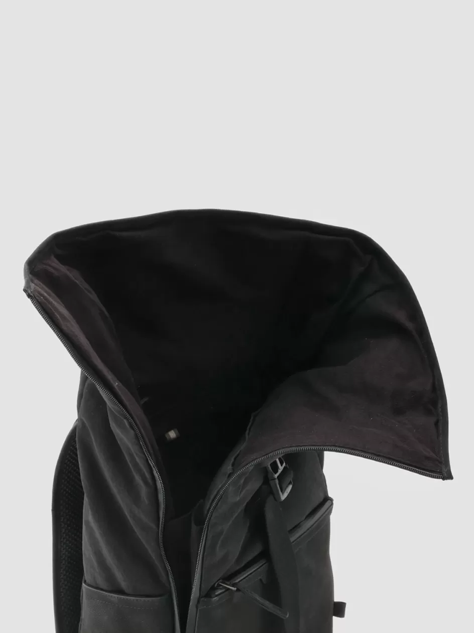 pilot_001__black_nubuck__nylon_backpack_100188.webp Officine Creative Backpacks | Backpacks>PILOT 001 - Nubuck & Nylon Backpack BLACK