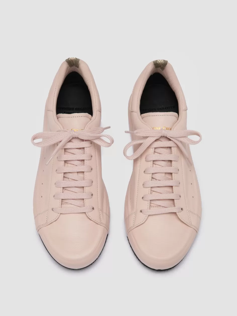 Officine Creative Sneakers>PRIMARY 101 - Rose Leather Sneakers QUARZO