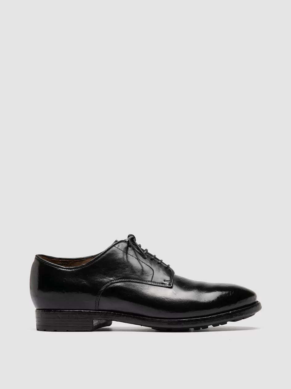 Officine Creative Derbies | Formal Shoes>PRINCE 606 - Leather Derby Shoes BLACK