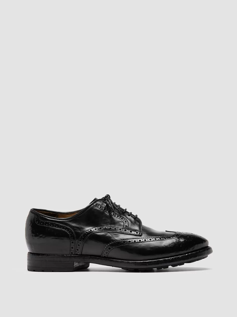 Officine Creative Derbies | Formal Shoes>PRINCE 609 - Leather Derby Shoes BLACK