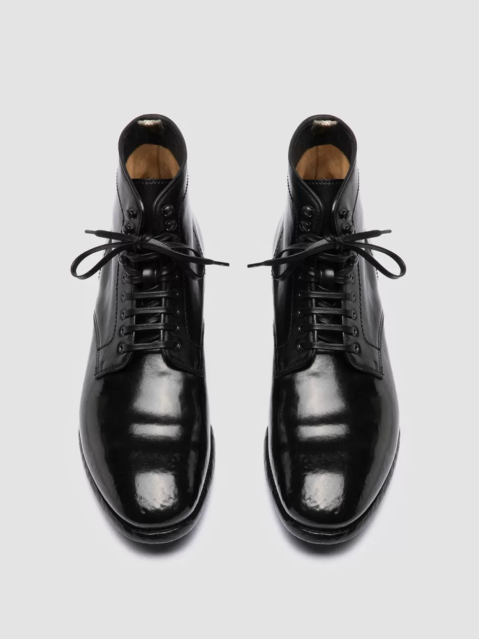 Officine Creative Ankle Boots>PRINCE 610 - Leather Ankle Boots BLACK