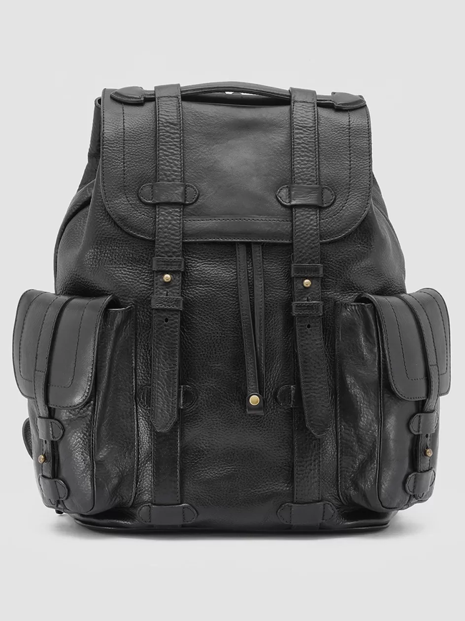 Officine Creative Backpacks | Backpacks>RARE 27 - Leather Backpack BLACK