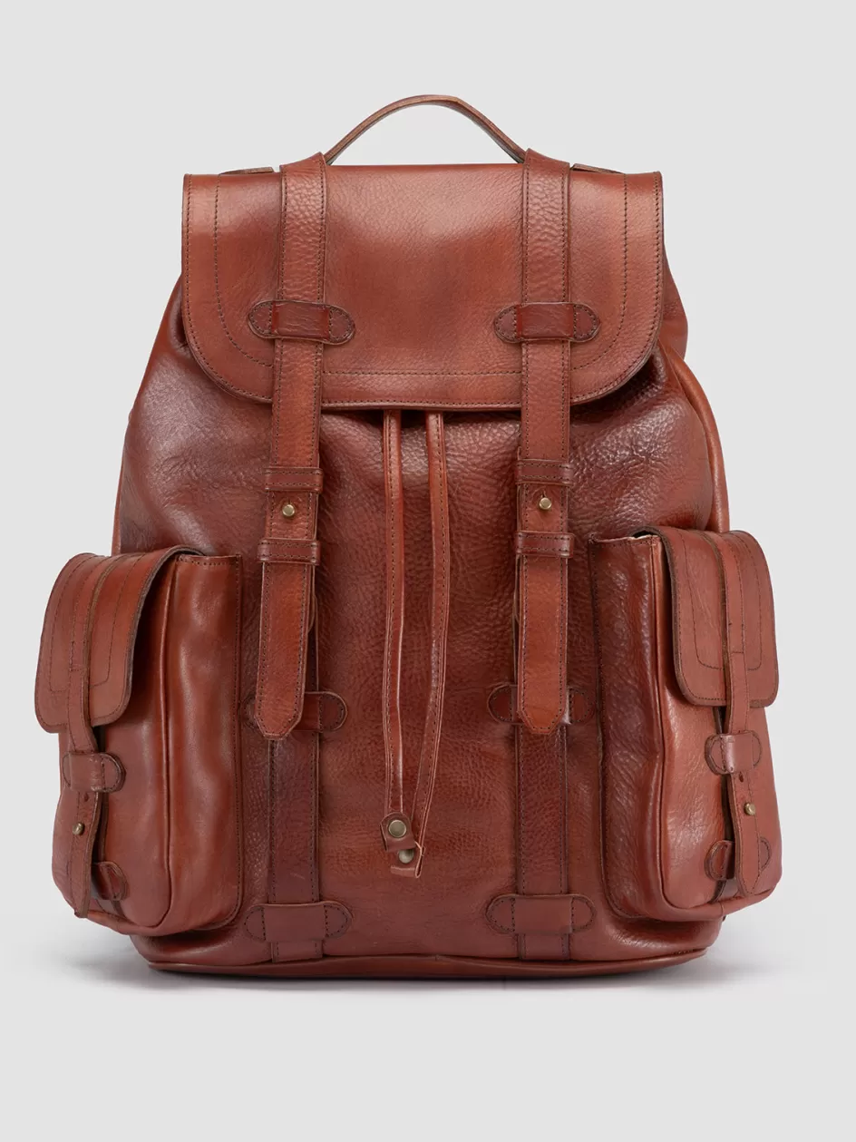 Officine Creative Backpacks | Backpacks>RARE 27 - Leather Backpack BROWN