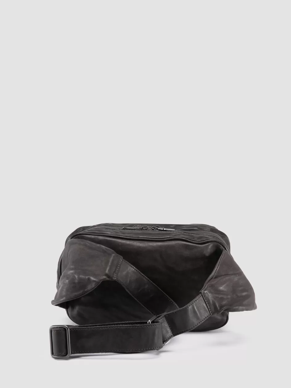 recruit_012__grey_leather_waistpack_99546.webp Officine Creative Bags | Backpacks>RECRUIT 012 - Leather Waistpack GREY