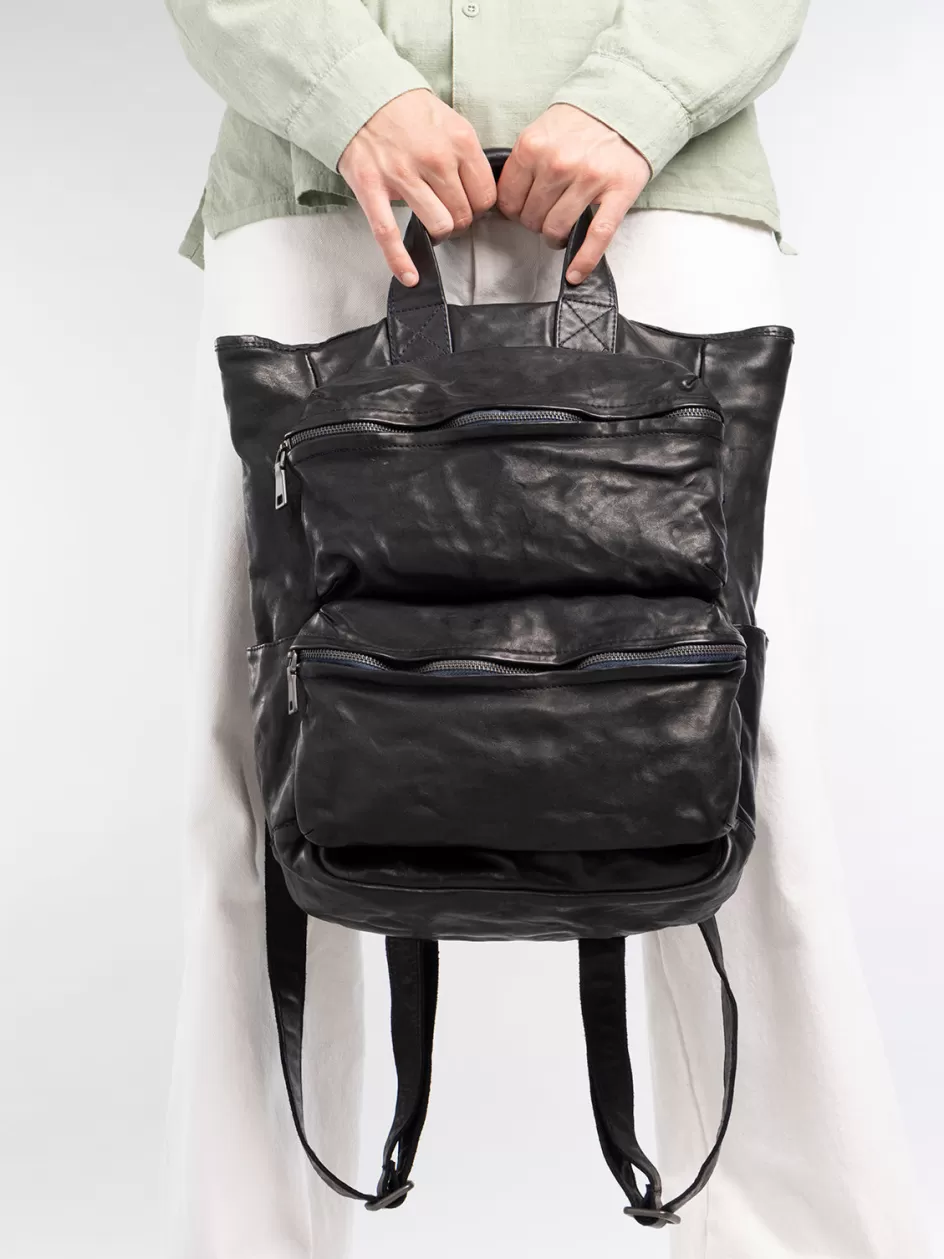 recruit_014__brown_leather_backpack_100160.webp Officine Creative Backpacks | Backpacks>RECRUIT 014 - Brown Leather Backpack DARK BROWN