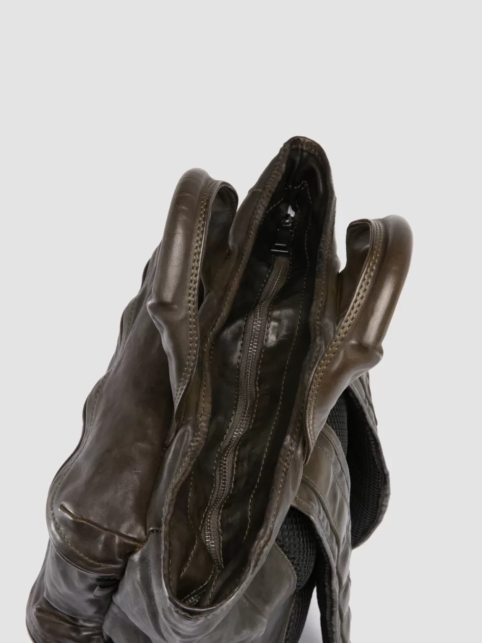 recruit_014__green_leather_backpack_100147.webp Officine Creative Backpacks | Backpacks>RECRUIT 014 - Leather Backpack GREEN