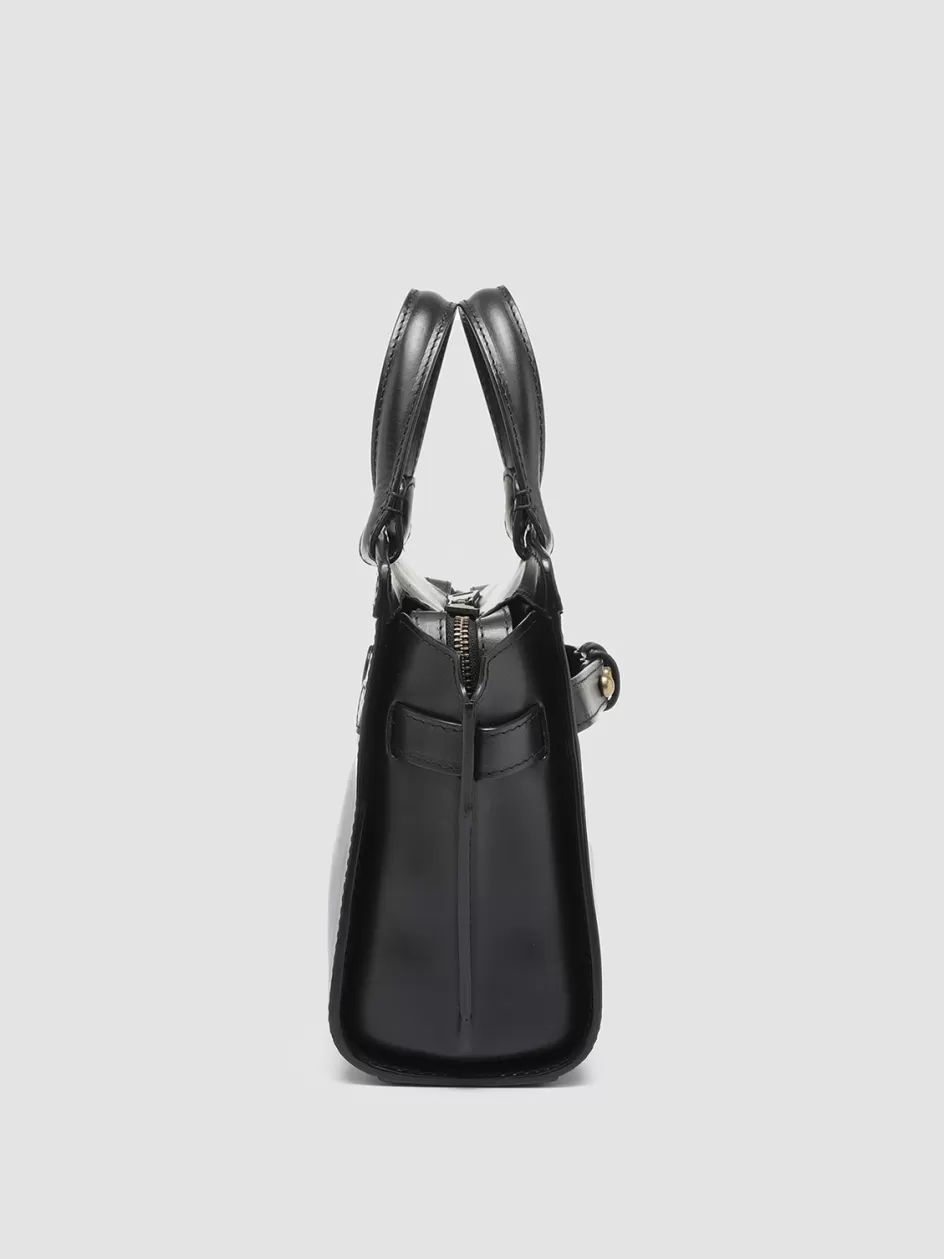 saddle_009__black_leather_hand_bag_104142.webp Officine Creative Icons | Bags>SADDLE 009 - Leather Hand Bag BLACK