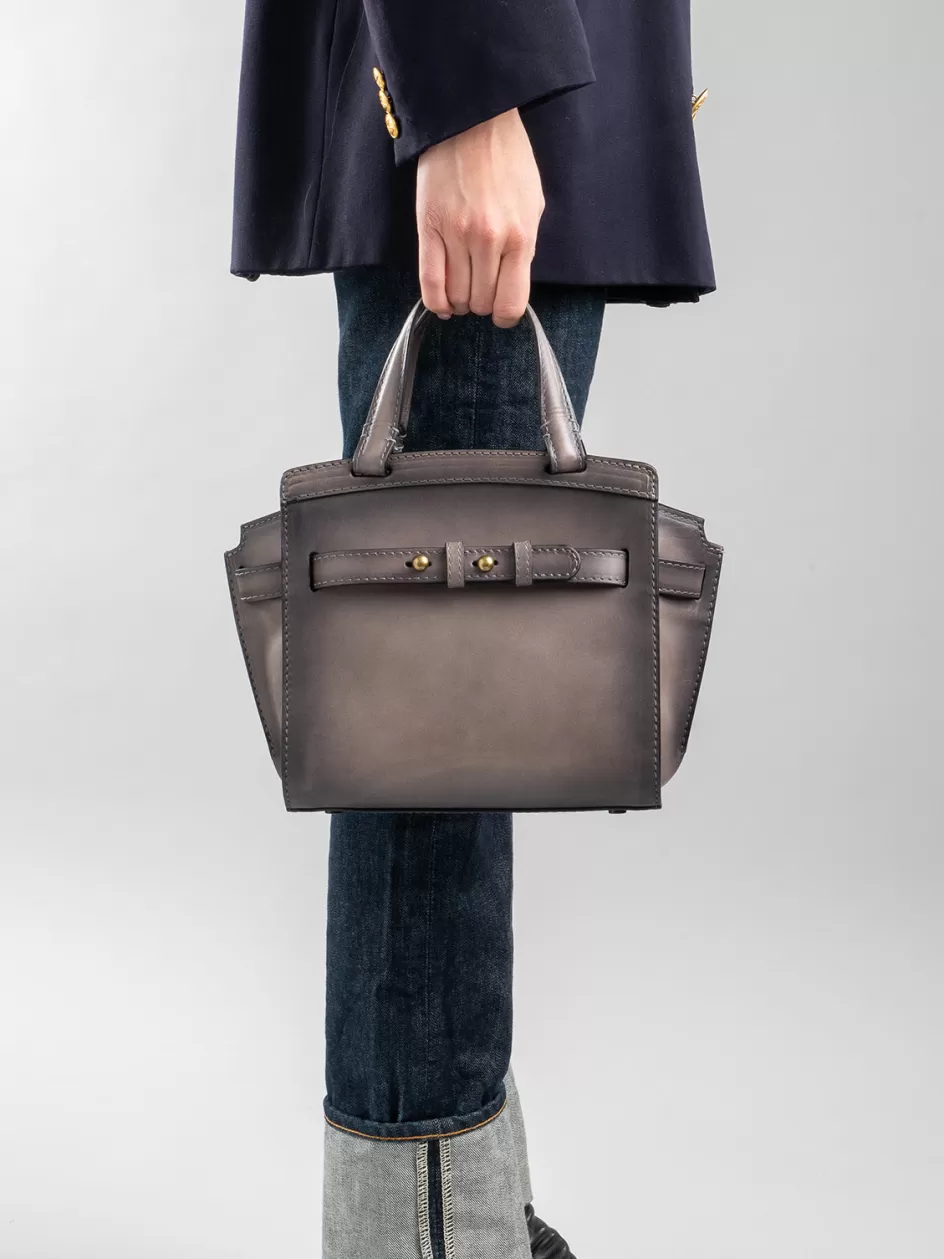 saddle_009__black_leather_hand_bag_104144.webp Officine Creative Icons | Bags>SADDLE 009 - Leather Hand Bag BLACK