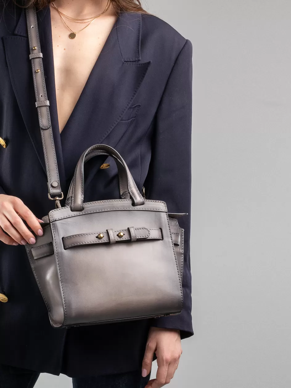 saddle_009__black_leather_hand_bag_104146.webp Officine Creative Icons | Bags>SADDLE 009 - Leather Hand Bag BLACK