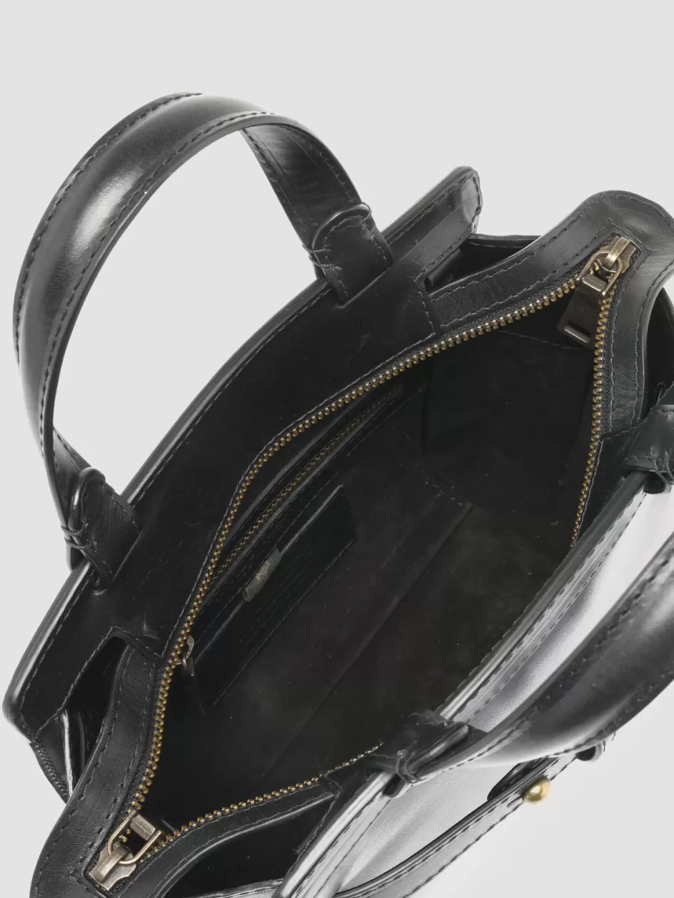 saddle_009__black_leather_hand_bag_104148.webp Officine Creative Icons | Bags>SADDLE 009 - Leather Hand Bag BLACK