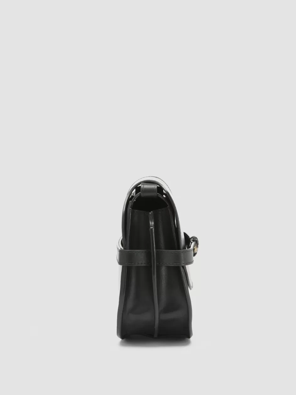 saddle_011__black_leather_crossbody_bag_104165.webp Officine Creative Icons | Bags>SADDLE 011 - Black Leather Crossbody Bag NERO