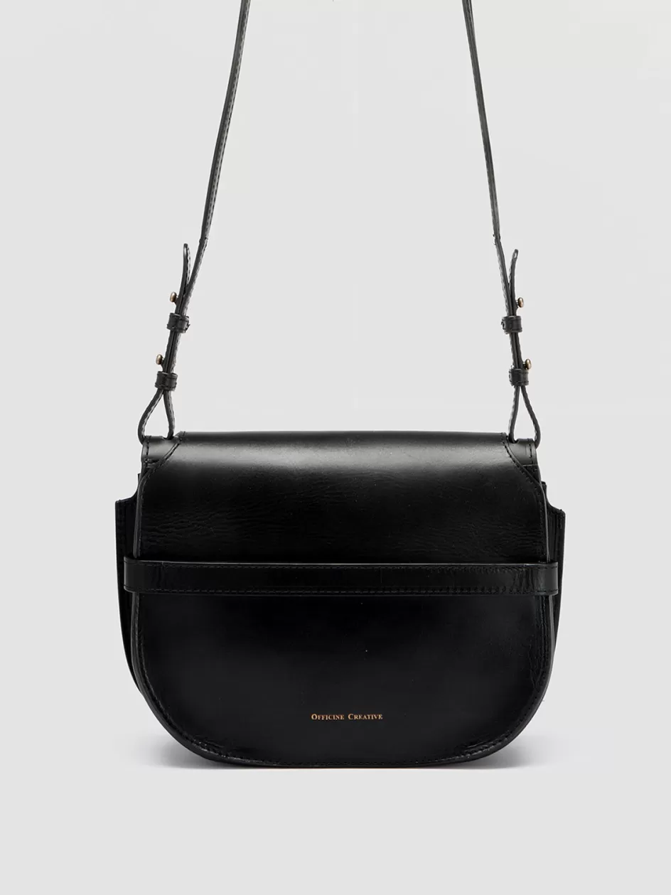 saddle_011__black_leather_crossbody_bag_104167.webp Officine Creative Icons | Bags>SADDLE 011 - Black Leather Crossbody Bag NERO