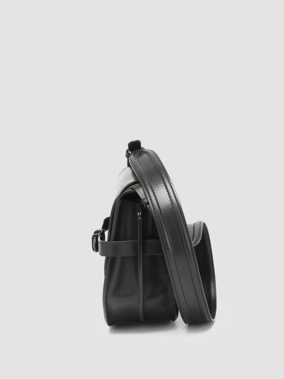 saddle_011__black_leather_crossbody_bag_104168.webp Officine Creative Icons | Bags>SADDLE 011 - Black Leather Crossbody Bag NERO