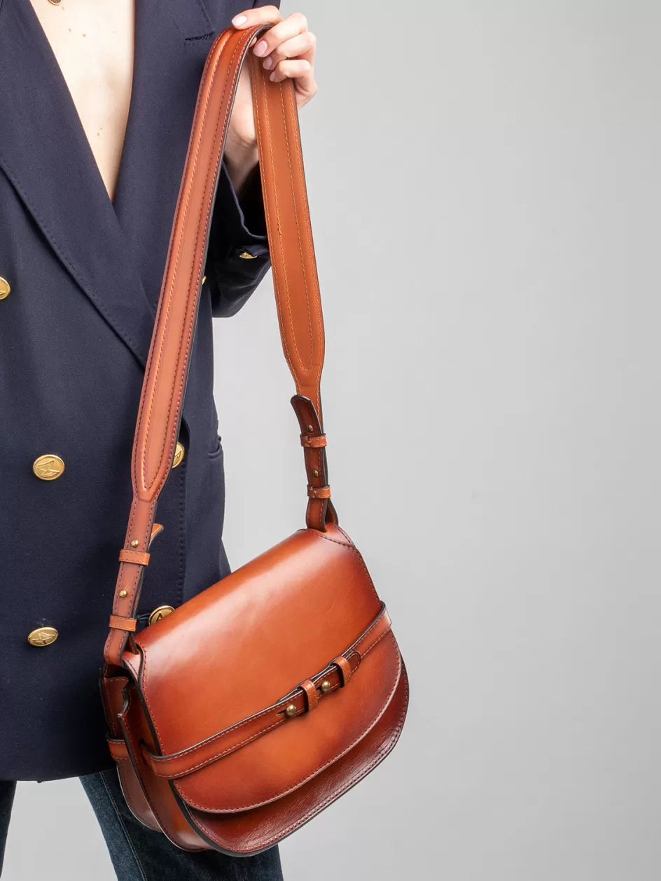 saddle_011__brown_leather_crossbody_bag_104158.webp Officine Creative Icons | Bags>SADDLE 011 - Brown Leather Crossbody Bag RHUM