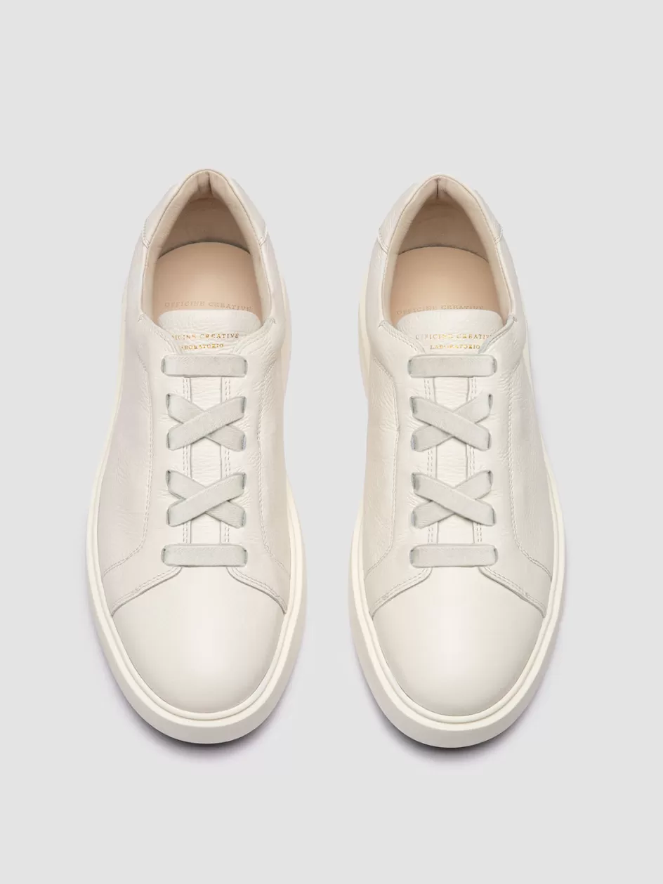 Officine Creative Sneakers>SLOUCH 001 - Leather Low Top Sneakers WHITE