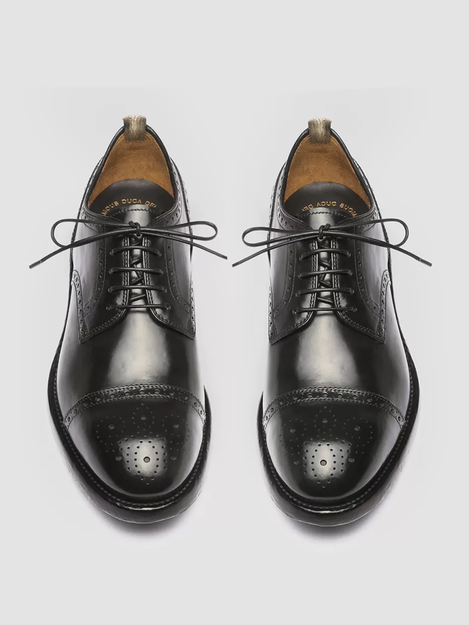 Officine Creative Formal Shoes | Derbies>TEMPLE 003 - Leather Derby Shoes BLACK