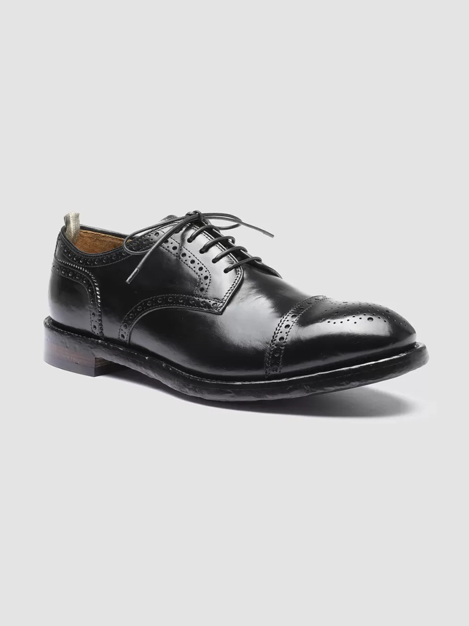 temple_003__black_leather_derby_shoes_101530.webp Officine Creative Formal Shoes | Derbies>TEMPLE 003 - Leather Derby Shoes BLACK
