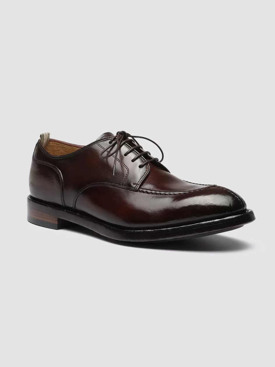 temple_005__burgundy_leather_derby_shoes_98647.webp Officine Creative Derbies | Icons>TEMPLE 005 - Leather Derby Shoes BURGUNDY