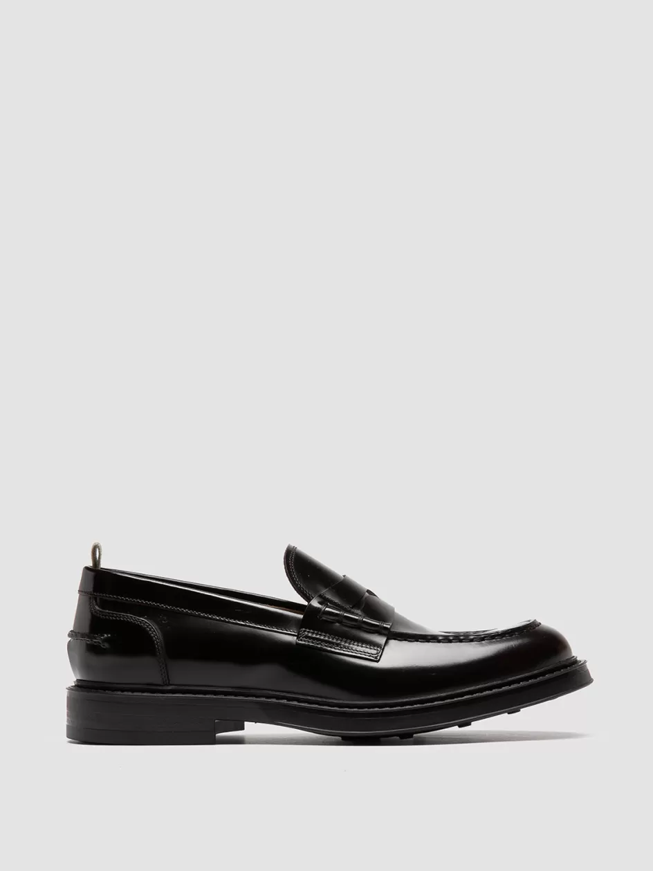 Officine Creative Loafers>UNIFORM/001 - Leather Loafers BURGUNDY