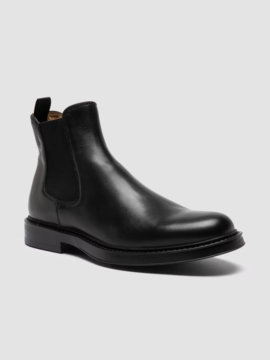 uniform_005__black_leather_chelsea_boots_101627.webp Officine Creative Ankle Boots>UNIFORM 005 - Leather Chelsea Boots BLACK